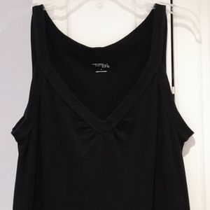 Comfy Black Cotton Jumper Made of Sweatshirt-Like Material with Elastic-Band Hem